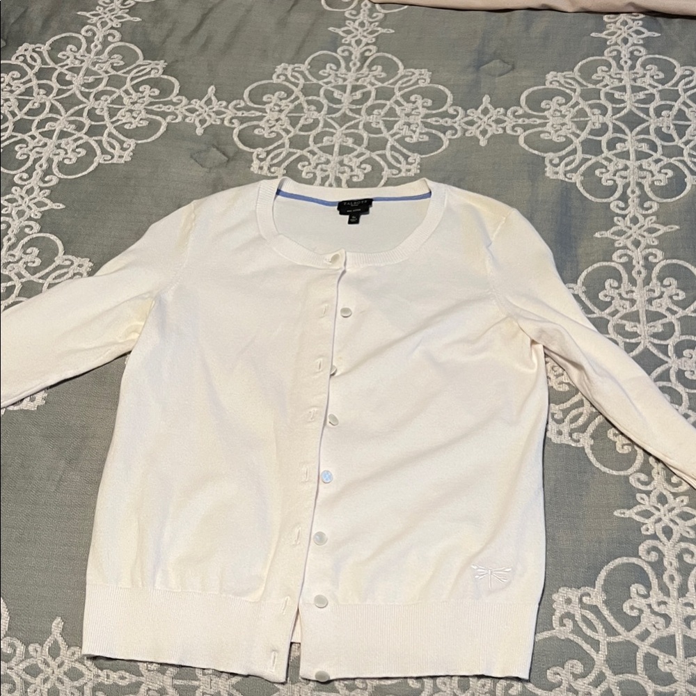 Talbots Classic Cream Cardigan